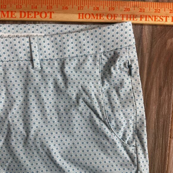 Johnnie-O Shorts Mens 40 Prep-Formance Geometric Golf Remsen Neptune Blue EUC - Picture 7 of 9